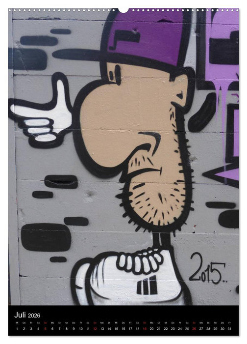 KA- GRAFFITI (CALVENDO Premium Wandkalender 2026)