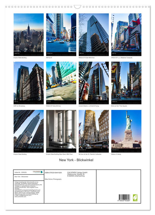 New York - Blickwinkel (CALVENDO Wandkalender 2026)