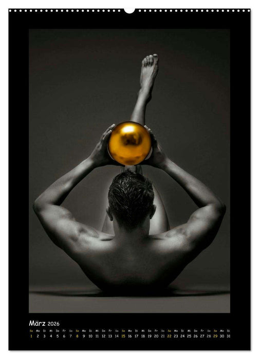 Golden Ball - Männer Akte (CALVENDO Premium Wandkalender 2026)