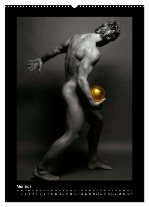 Golden Ball - Männer Akte (CALVENDO Premium Wandkalender 2026)