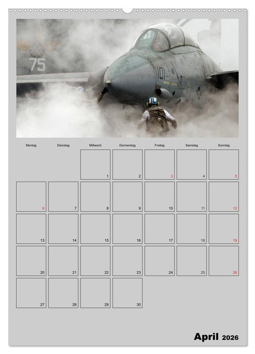 Militär. U.S. Kampfflugzeuge (CALVENDO Premium Wandkalender 2026)