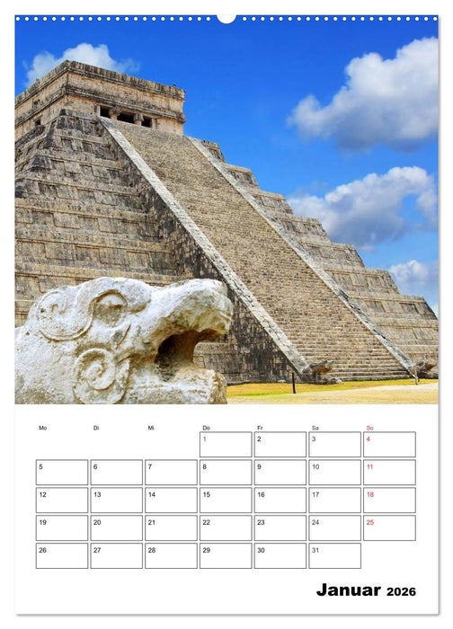 Das mystische Land der Maya. Mexiko-Yucatan (CALVENDO Premium Wandkalender 2026)