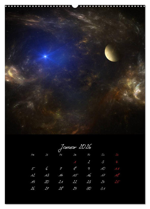 Die große Reise in dem Universum (CALVENDO Wandkalender 2026)