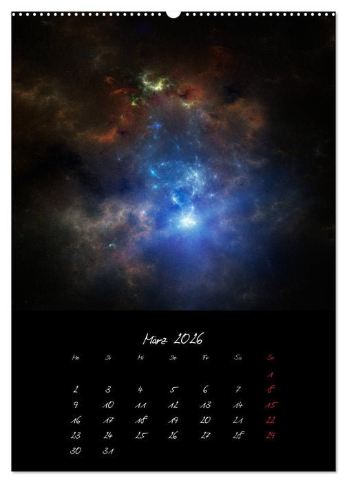 Die große Reise in dem Universum (CALVENDO Wandkalender 2026)