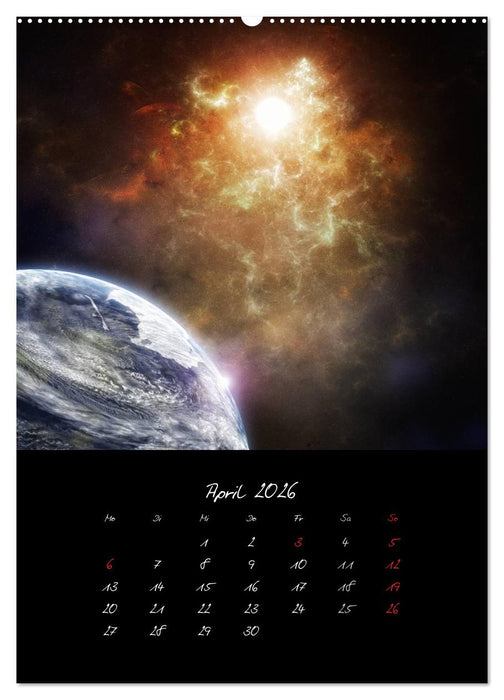Die große Reise in dem Universum (CALVENDO Wandkalender 2026)