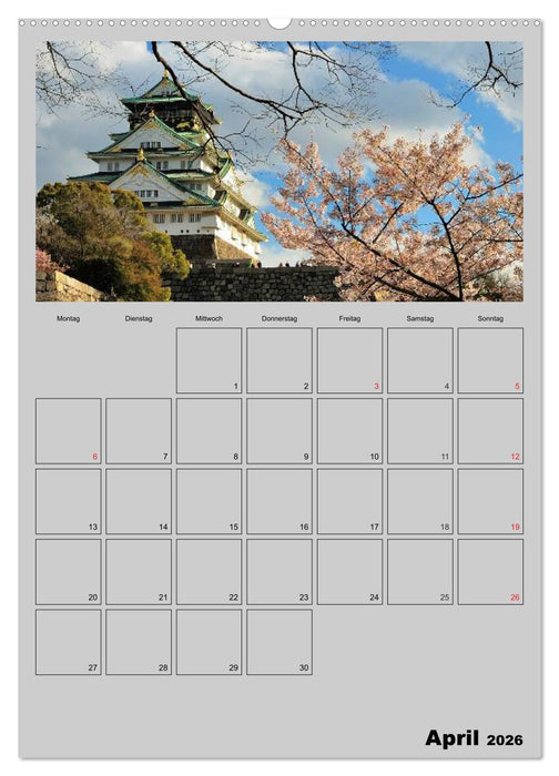 Wundervolles Japan (CALVENDO Premium Wandkalender 2026)