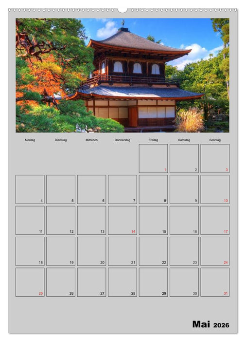 Wundervolles Japan (CALVENDO Premium Wandkalender 2026)