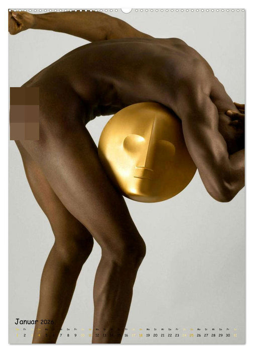 Masquerade - Männliche Aktfotografie (CALVENDO Wandkalender 2026)