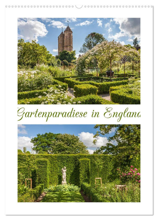 Gartenparadiese in England (CALVENDO Wandkalender 2026)
