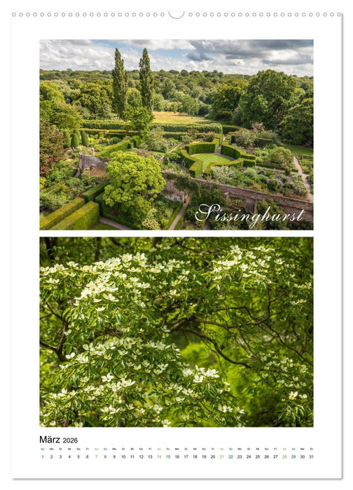 Gartenparadiese in England (CALVENDO Wandkalender 2026)