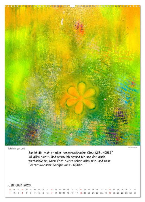 Motivation-Art 2026 (CALVENDO Premium Wandkalender 2026)