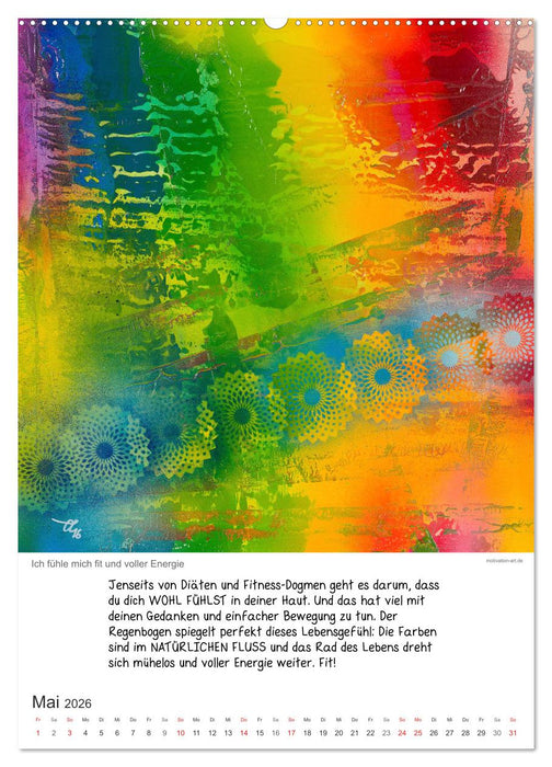 Motivation-Art 2026 (CALVENDO Premium Wandkalender 2026)