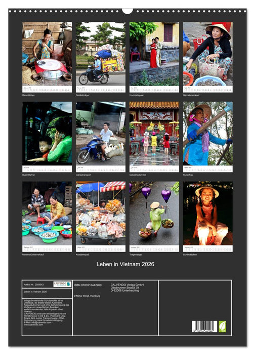 Leben in Vietnam 2026 (CALVENDO Wandkalender 2026)