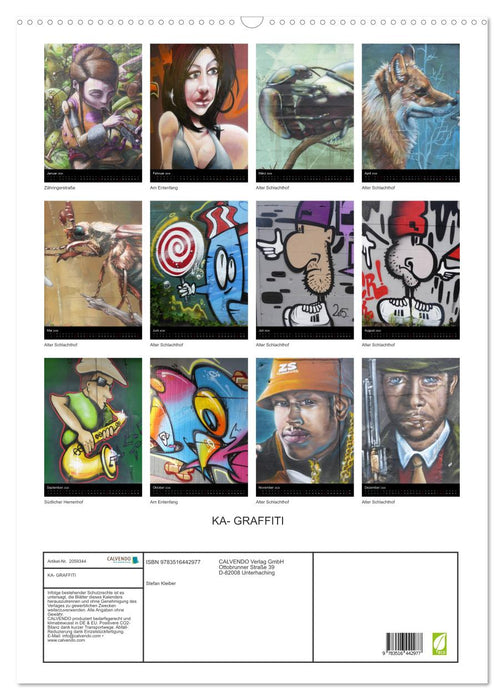 KA- GRAFFITI (CALVENDO Wandkalender 2026)