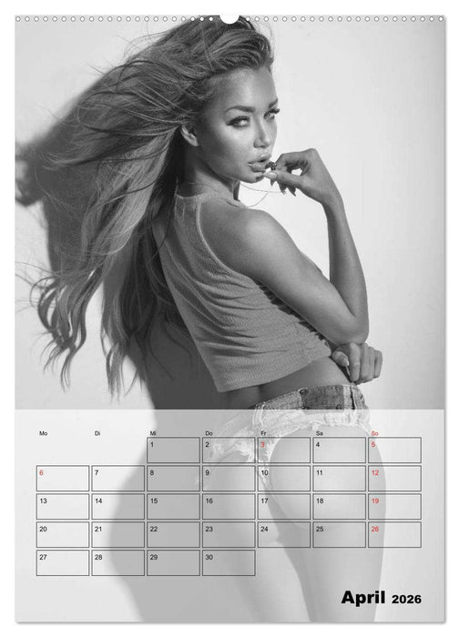 Knisternde Erotik in schwarz-weiß (CALVENDO Premium Wandkalender 2026)