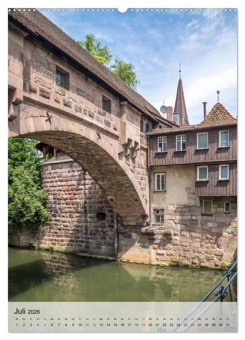 NÜRNBERG Charmante Altstadt (CALVENDO Premium Wandkalender 2026)