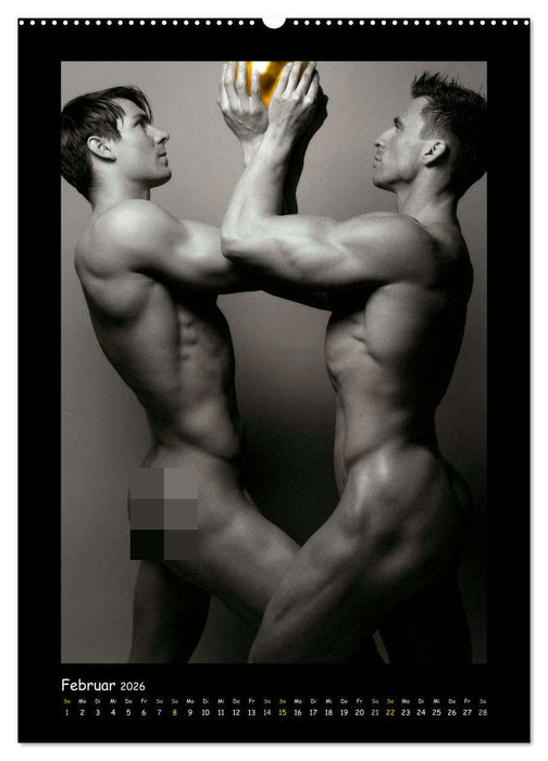 Golden Ball - Männer Akte (CALVENDO Wandkalender 2026)