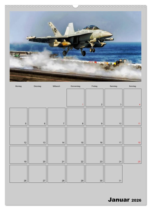 Militär. U.S. Kampfflugzeuge (CALVENDO Wandkalender 2026)