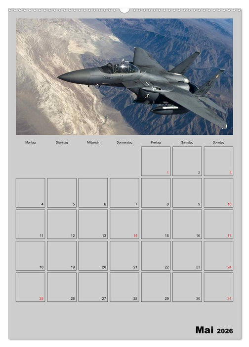 Militär. U.S. Kampfflugzeuge (CALVENDO Wandkalender 2026)