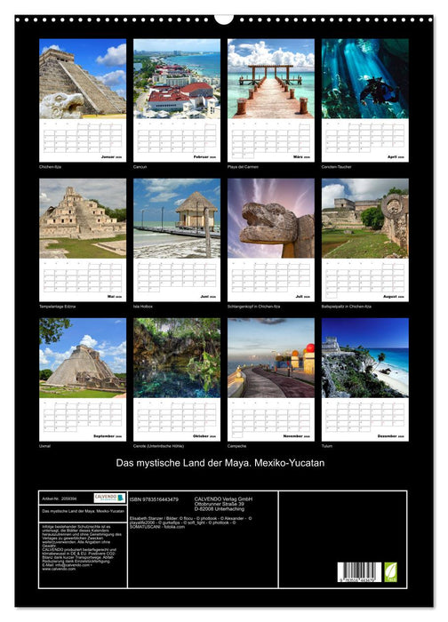 Das mystische Land der Maya. Mexiko-Yucatan (CALVENDO Wandkalender 2026)