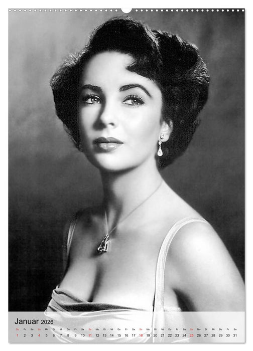 Elizabeth Taylor (CALVENDO Premium Wandkalender 2026)
