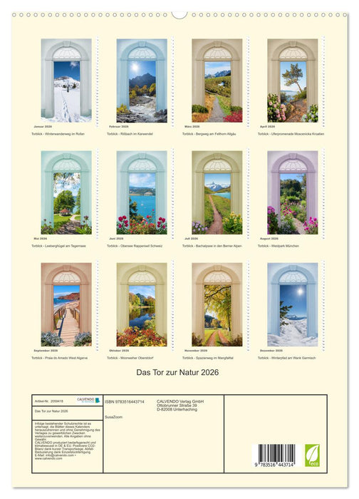 Das Tor zur Natur 2026 (CALVENDO Premium Wandkalender 2026)