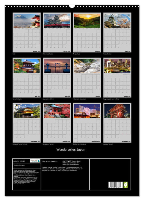 Wundervolles Japan (CALVENDO Wandkalender 2026)