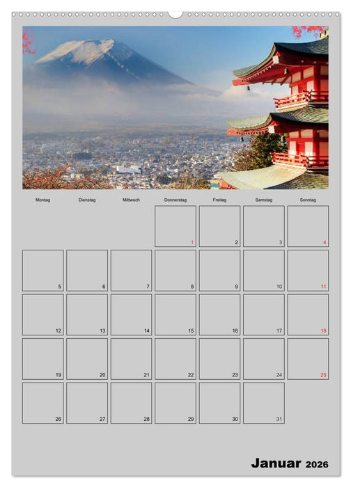 Wundervolles Japan (CALVENDO Wandkalender 2026)