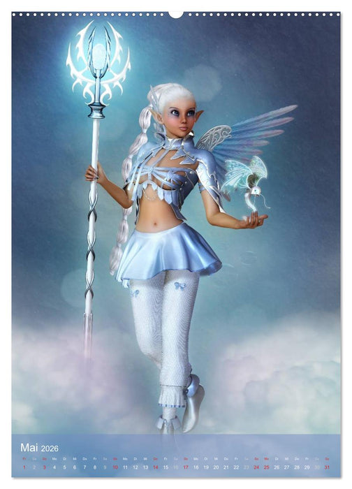 Mädchen im Manga Style (CALVENDO Premium Wandkalender 2026)