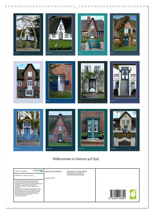 Willkommen in Keitum auf Sylt (CALVENDO Premium Wandkalender 2026)