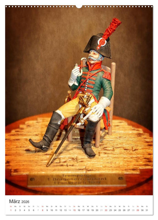 Historische Modellbaufiguren 2026 (CALVENDO Premium Wandkalender 2026)