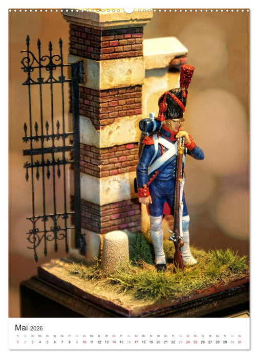 Historische Modellbaufiguren 2026 (CALVENDO Premium Wandkalender 2026)