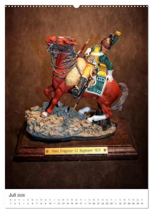 Historische Modellbaufiguren 2026 (CALVENDO Premium Wandkalender 2026)