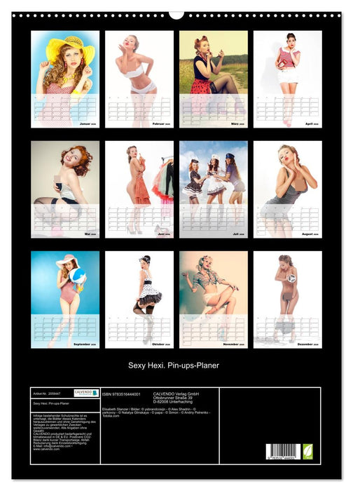 Sexy Hexi. Pin-ups-Planer (CALVENDO Wandkalender 2026)