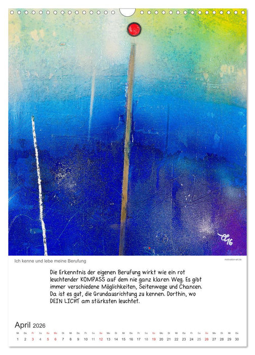 Motivation-Art 2026 (CALVENDO Wandkalender 2026)