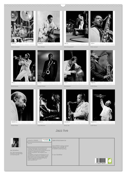 Jazz live (CALVENDO Wandkalender 2026)