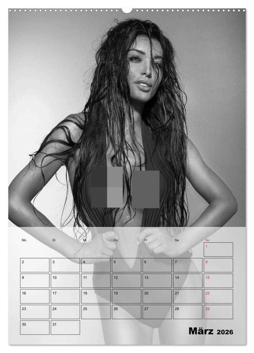 Knisternde Erotik in schwarz-weiß (CALVENDO Wandkalender 2026)