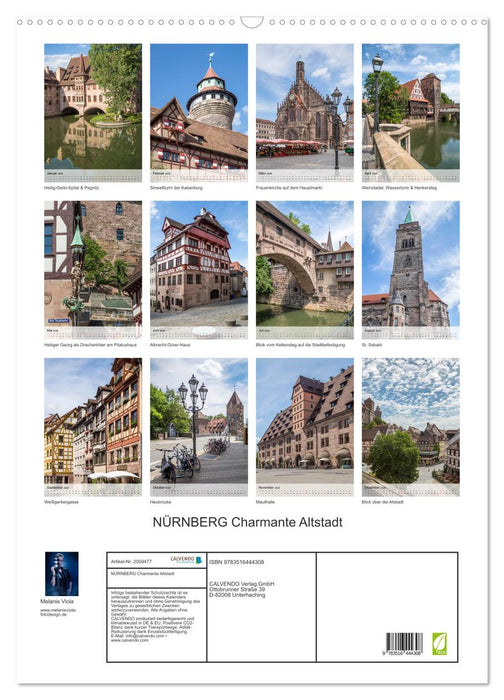 NÜRNBERG Charmante Altstadt (CALVENDO Wandkalender 2026)
