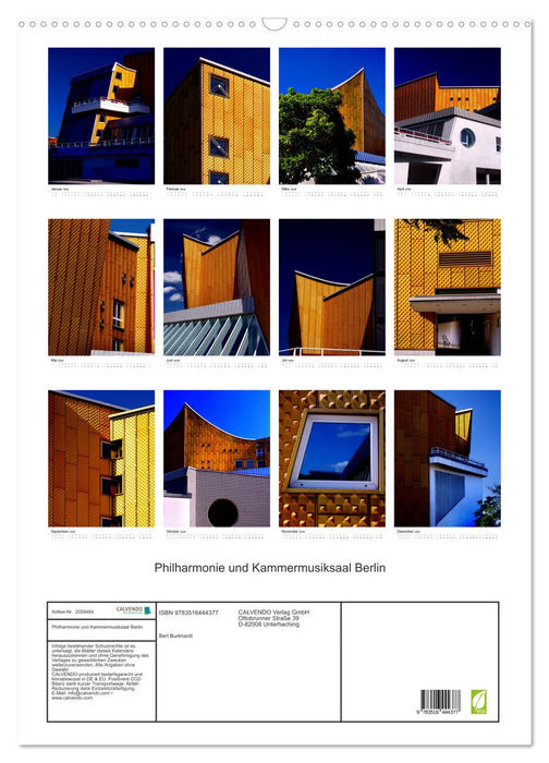 Philharmonie und Kammermusiksaal Berlin (CALVENDO Wandkalender 2026)