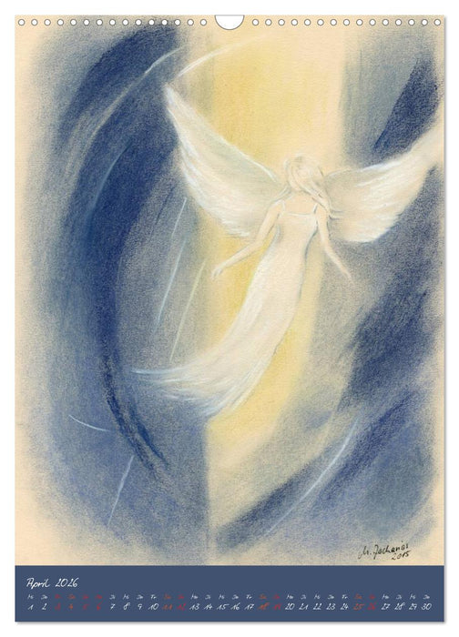 Engelmalerei 2026 Gemälde und Zeichnungen (CALVENDO Wandkalender 2026)