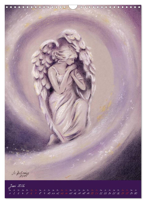 Engelmalerei 2026 Gemälde und Zeichnungen (CALVENDO Wandkalender 2026)