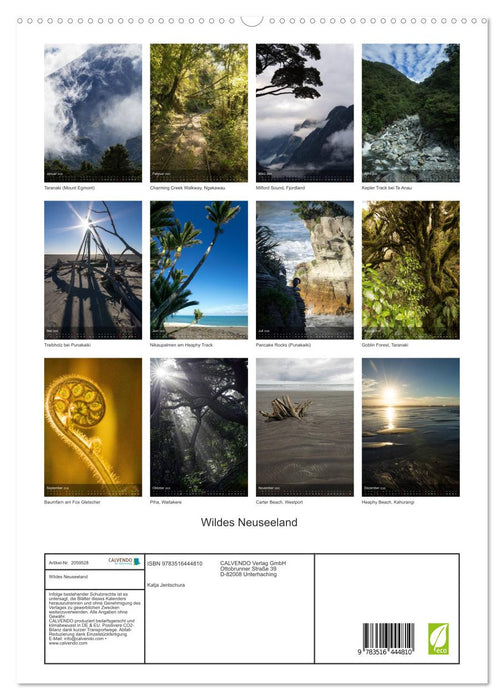 Wildes Neuseeland (CALVENDO Premium Wandkalender 2026)