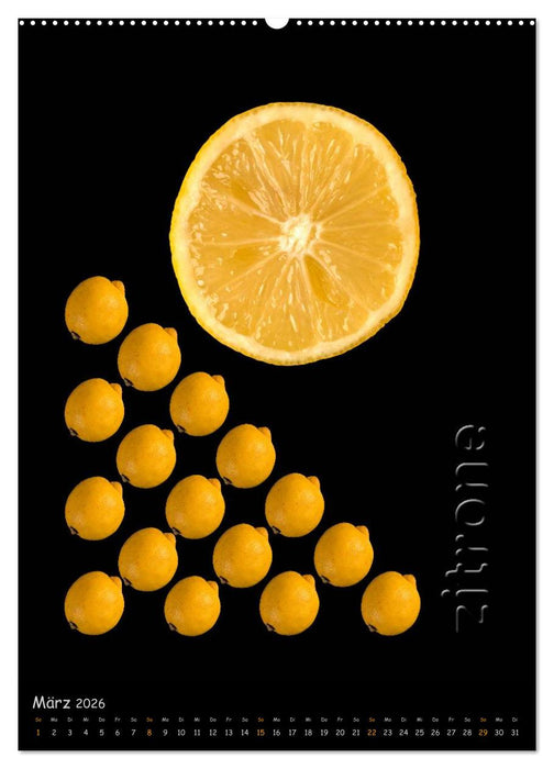 foodART - Früchte und Gemüse (CALVENDO Premium Wandkalender 2026)