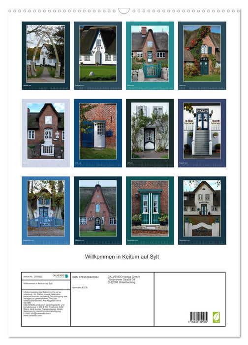 Willkommen in Keitum auf Sylt (CALVENDO Wandkalender 2026)
