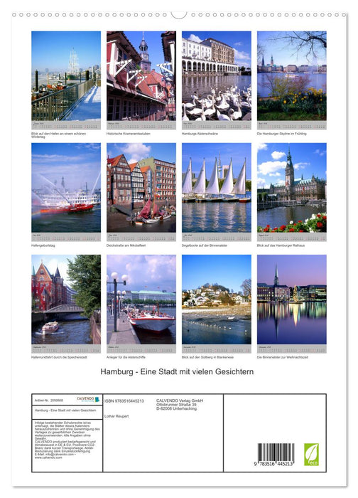 Hamburg - Eine Stadt mit vielen Gesichtern (CALVENDO Premium Wandkalender 2026)
