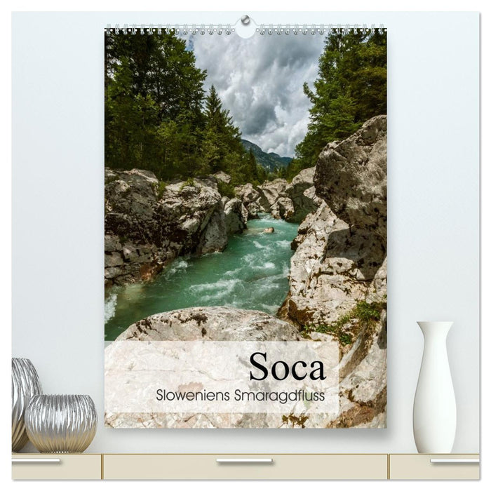 Soca - Sloweniens Smaragdfluss (CALVENDO Premium Wandkalender 2026)