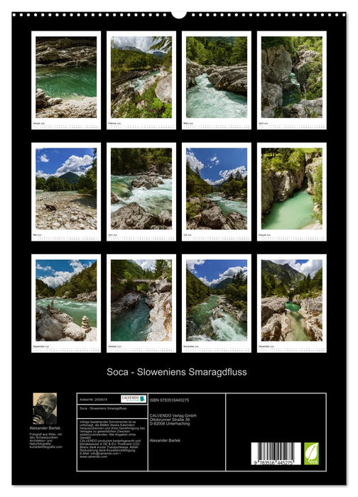 Soca - Sloweniens Smaragdfluss (CALVENDO Premium Wandkalender 2026)