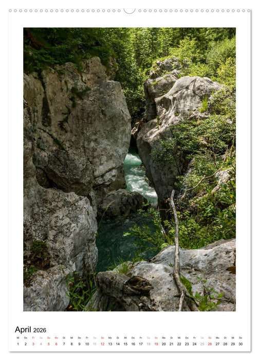 Soca - Sloweniens Smaragdfluss (CALVENDO Premium Wandkalender 2026)