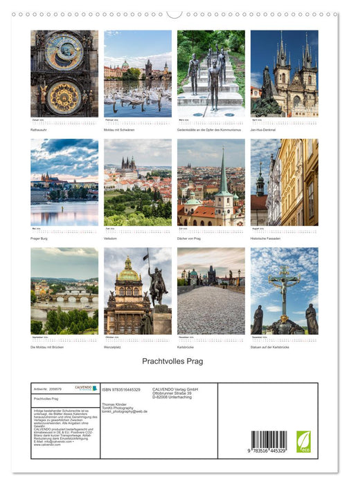 Prachtvolles Prag (CALVENDO Premium Wandkalender 2026)