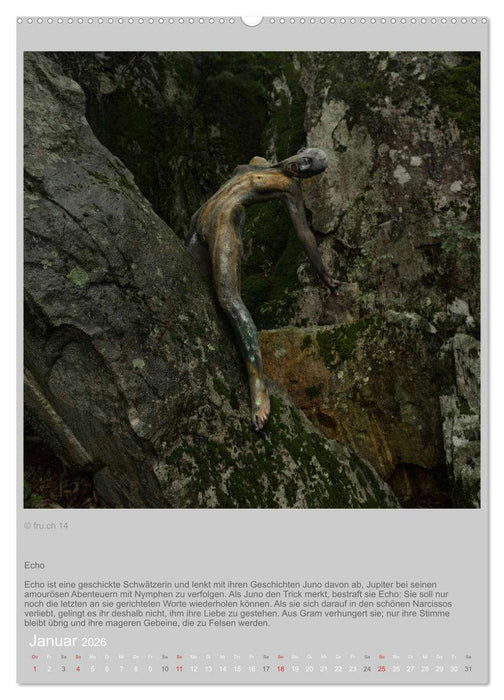 Verwandelte Frauen - Bodypainting-Metamorphosen nach Ovid (CALVENDO Premium Wandkalender 2026)